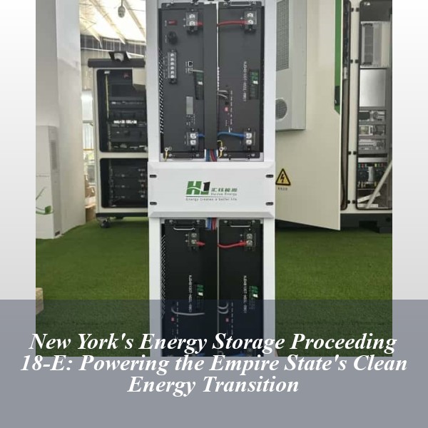 New York's Energy Storage Proceeding 18-E: Powering the Empire State's Clean Energy Transition